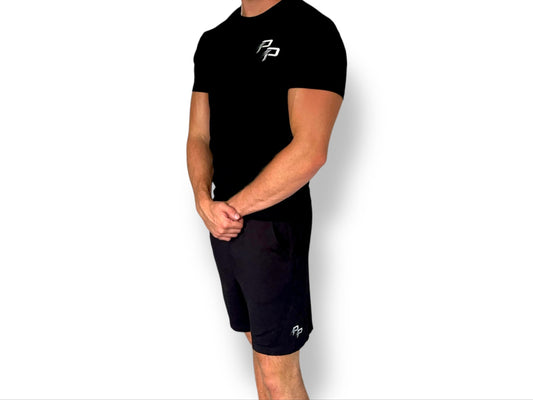 PushPast Black Set (T-Shirt + Shorts)